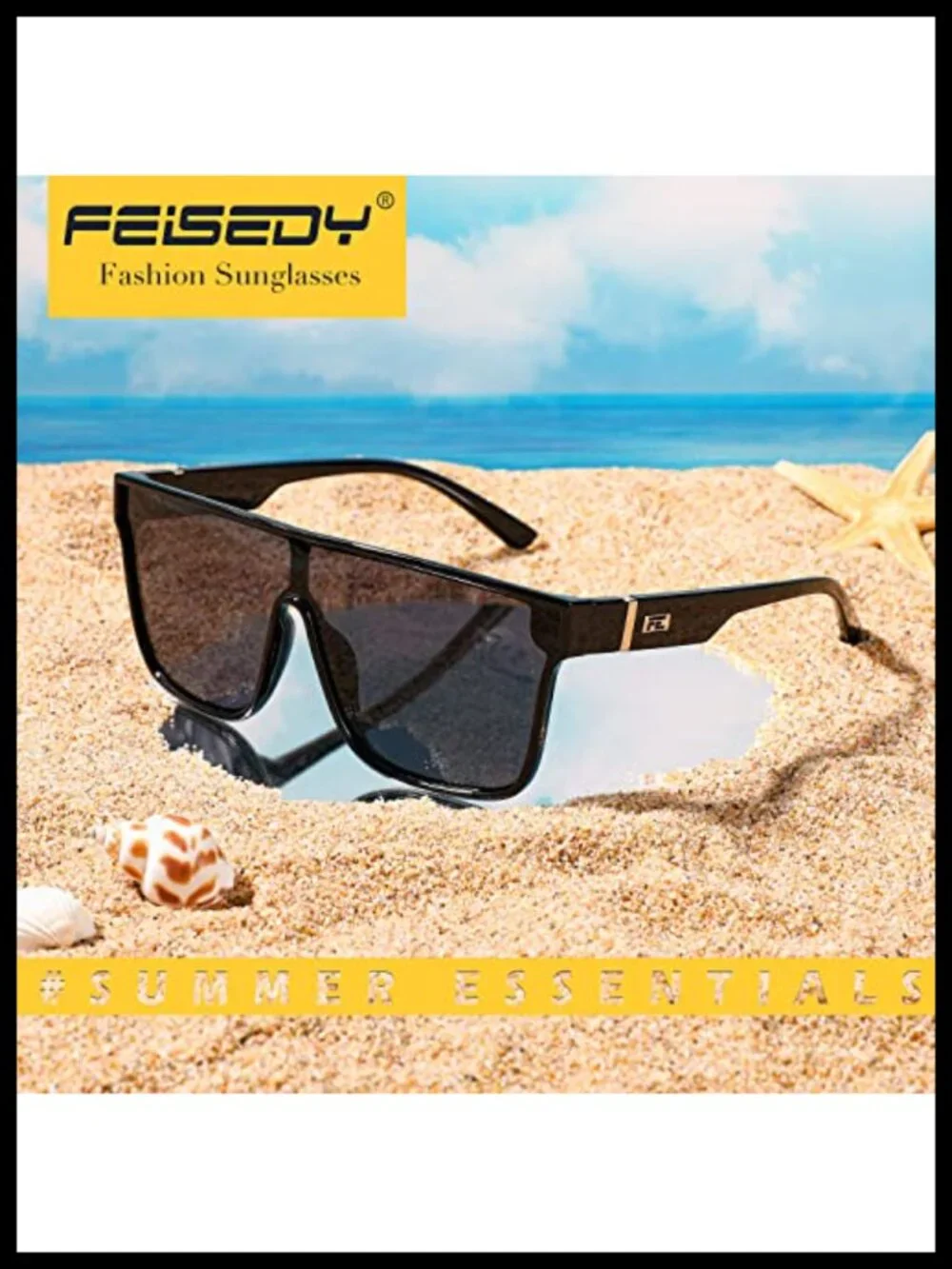 Oversized Mirrored Single Lens Sunglasses UV400 Protection